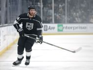 Gavrikov in action during Montreal Canadiens v Los Angeles Kings game